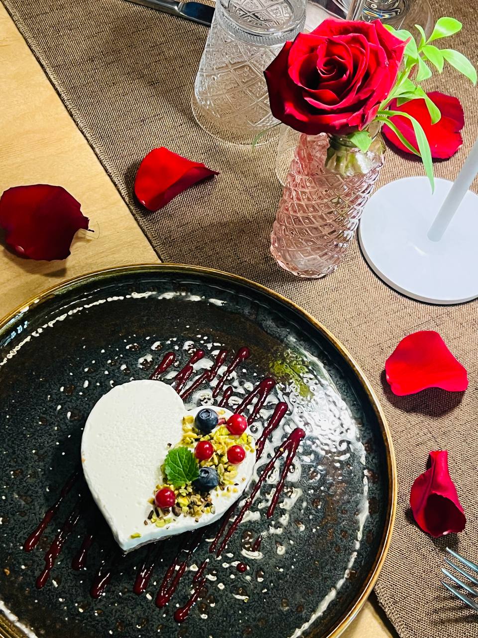 Heart dessert